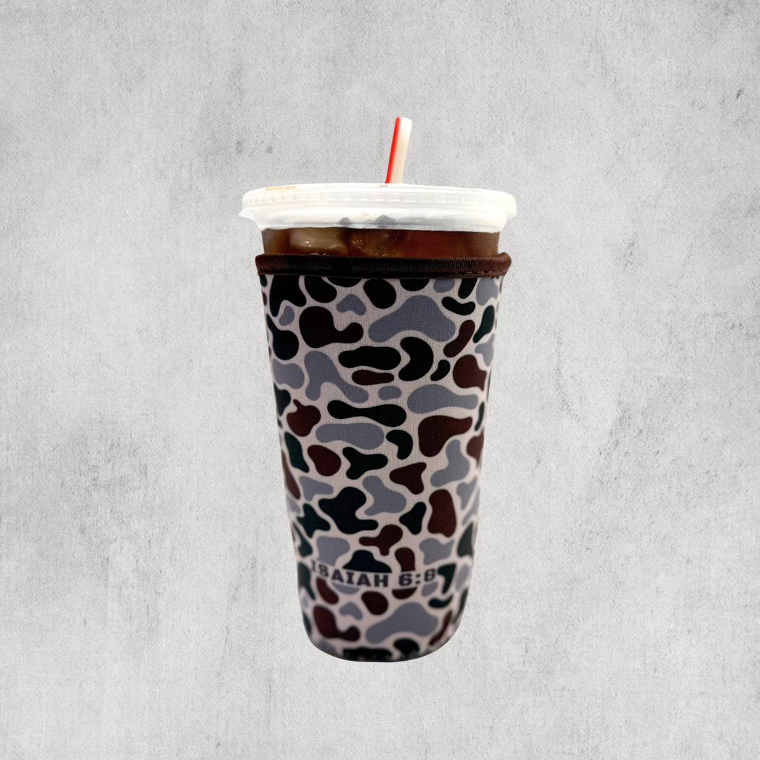 Camo Iced Coffee Sleeve