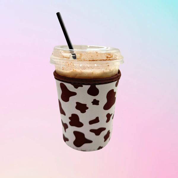 Cow Print Iced Coffee Sleeve
