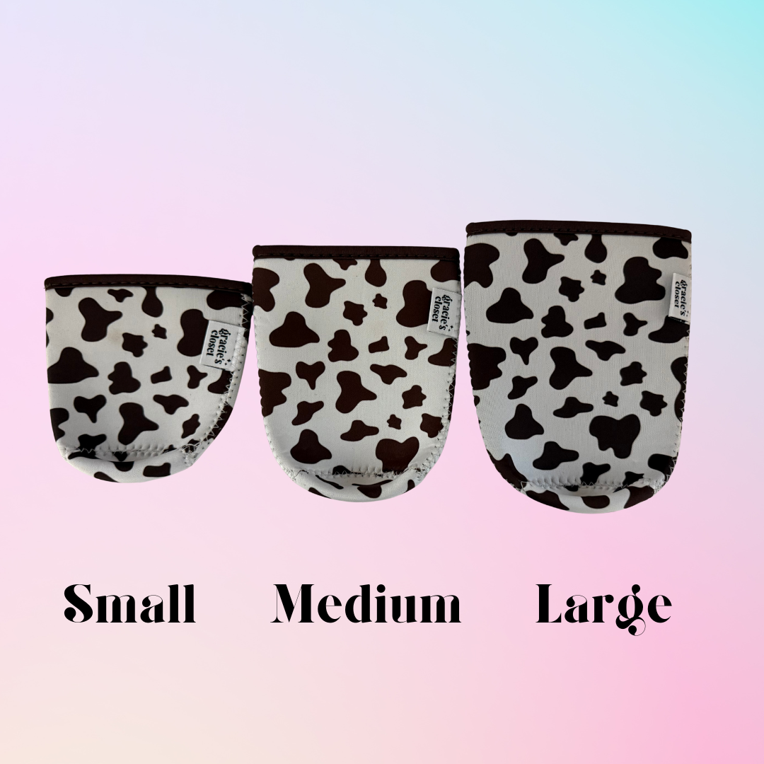 Cow Print Iced Coffee Sleeve