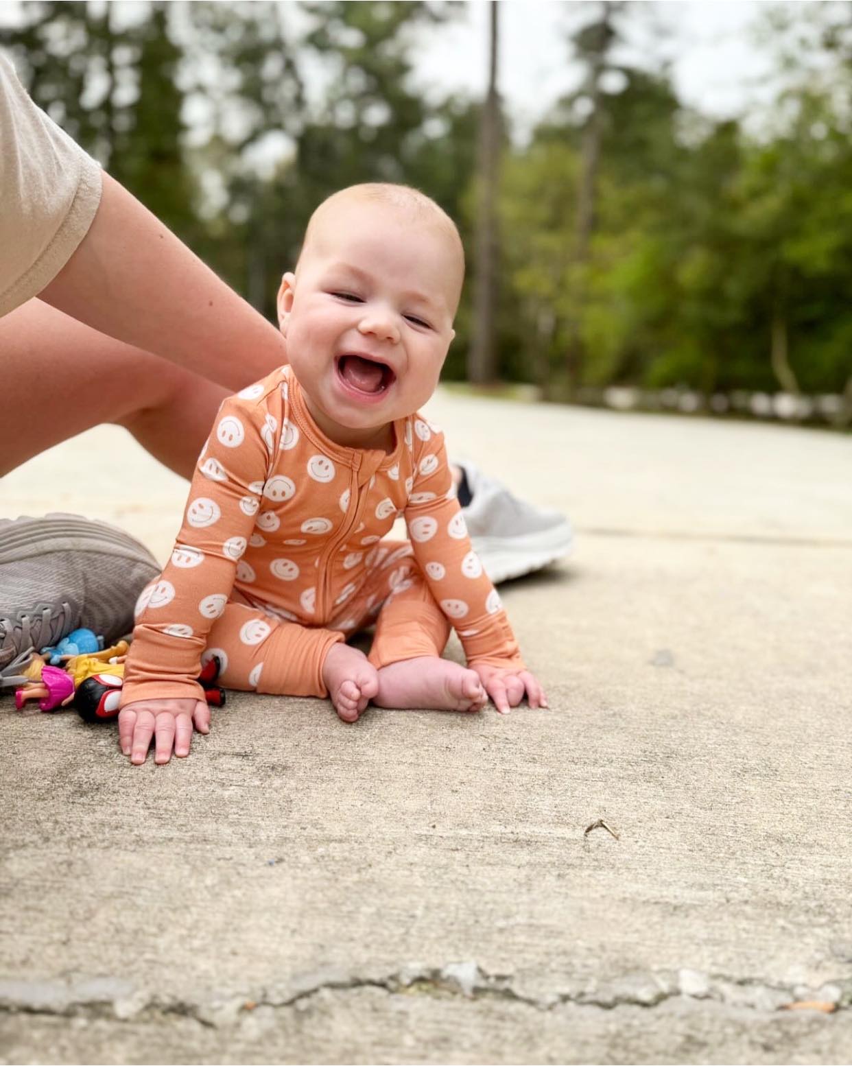 Smiley Bamboo Romper