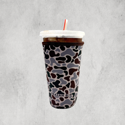 Camo Iced Coffee Sleeve