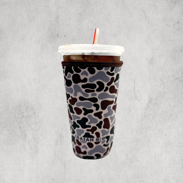 Camo Iced Coffee Sleeve