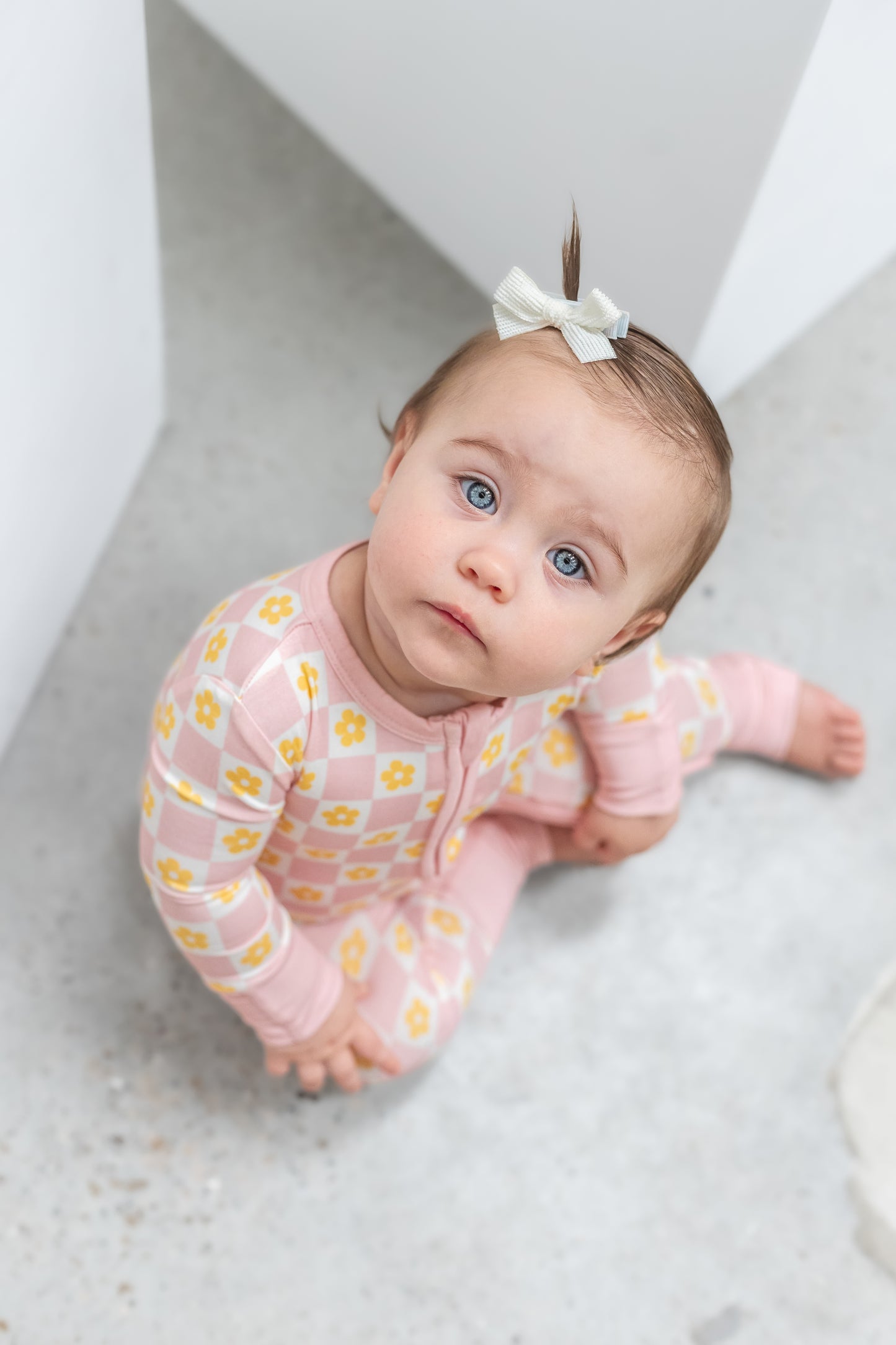 Pink Daisy Bamboo Romper