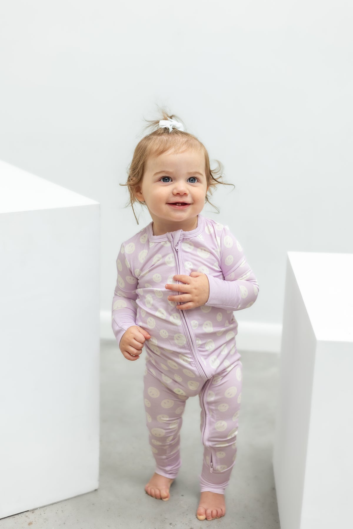 Happy Face Bamboo Romper