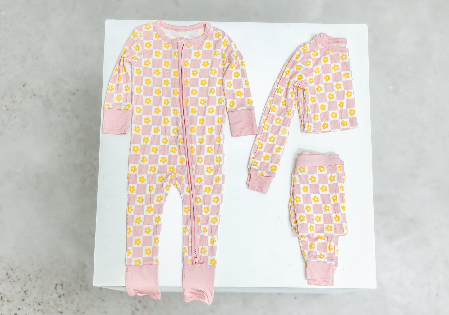 Pink Daisy 2-Piece Toddler Bamboo Set