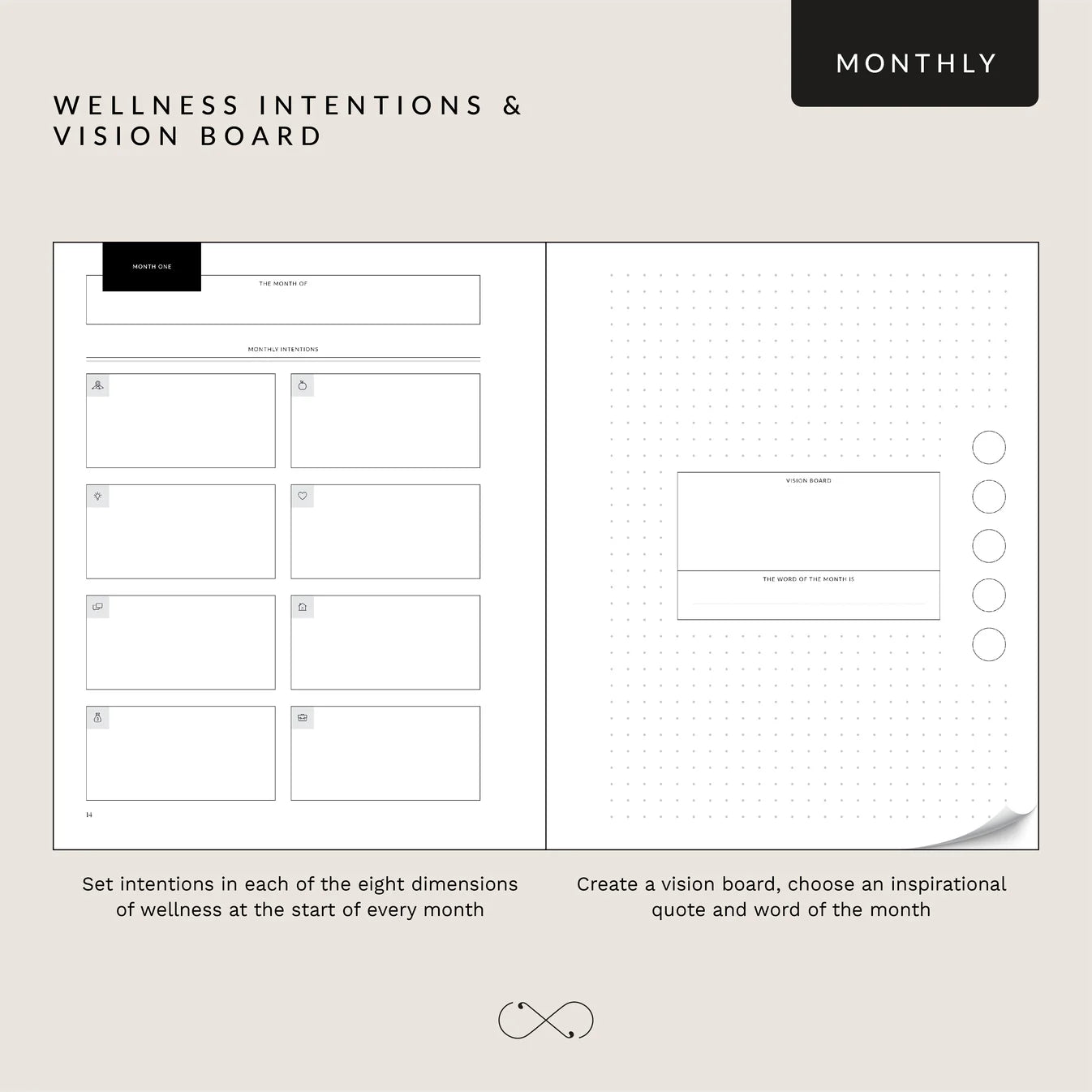 16-Week Undated Daily Wellness Planner