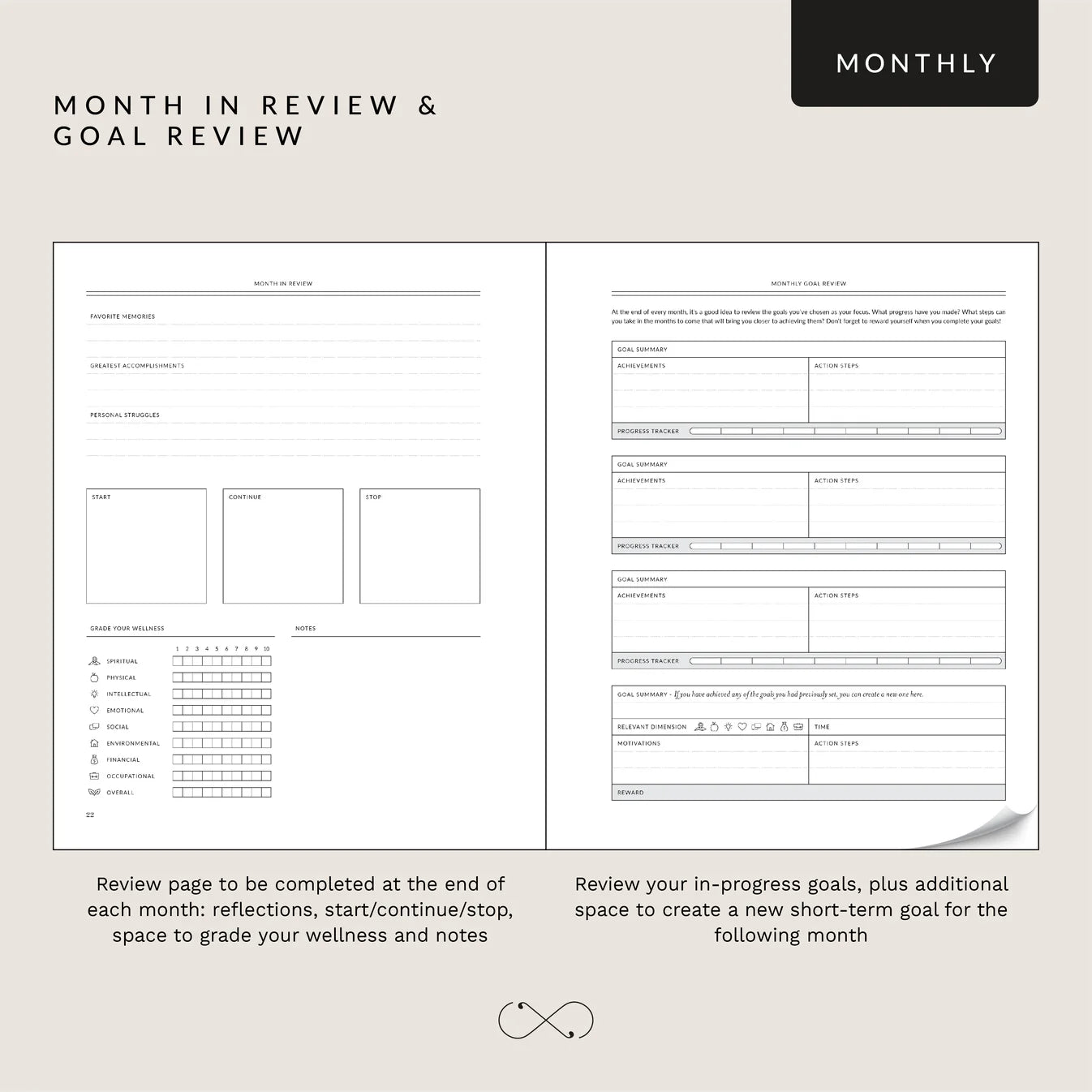 16-Week Undated Daily Wellness Planner