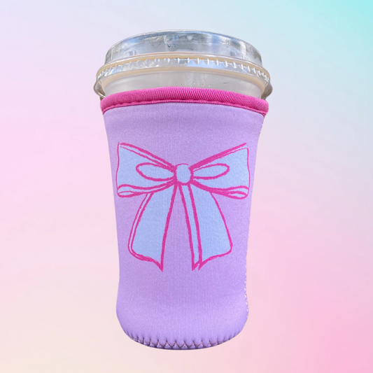 Bow Iced Coffee Coozie