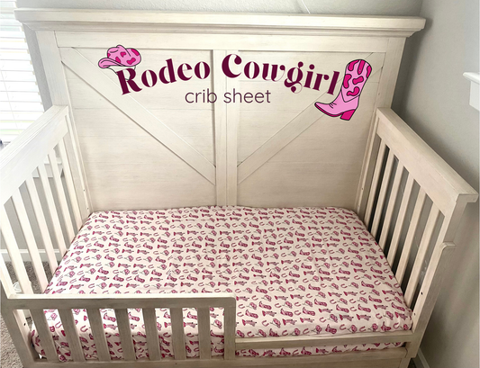 Rodeo Cowgirl Bamboo Muslin Crib Sheet