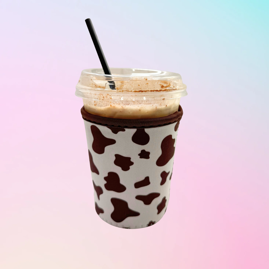 Cow Print Iced Coffee Sleeve